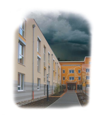 Wird ein Gebäude mit einer Blitzschutzanlage ­versehen, müssen metallene Regenrinnen und guss­eiserne Regenfallrohre in das Blitzschutzsystem eingebunden werden