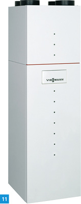 <p>
Kompaktheizzentrale Vitotres 343 für die Versorgung von Passivhäusern mit Wärme, Warmwasser und frischer Luft. Das Gerät kombiniert eine Fortluft/Wasser-Wärmepumpe mit einer kontrollierten Wohnungslüftung und einem Speicher-Wassererwärmer.
</p>