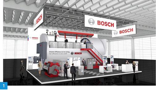 <p>
</p>

<p>
1 Das größte Produkt im Portfolio von Bosch Industrial war auf der ISH von innen begehbar.
</p> - © Bosch Industrial

