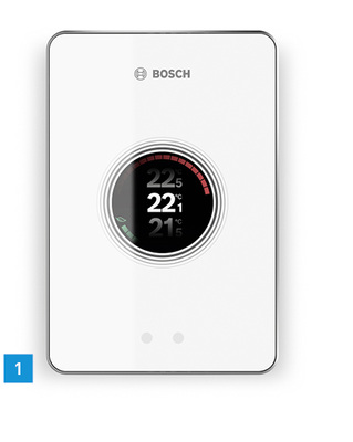 <p>
1 Mit den Bosch-Smart-Home-Thermostaten vernetzt sich der Bosch EasyControl zu einem Controller zur individuellen Temperaturregelung für jeden einzelnen Raum.
</p>

<p>
</p> - © Junkers Bosch

