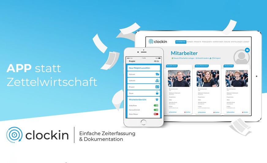 Im Büro-Center laufen die Informationen der mobilen Geräte zusammen. Alle Daten können dort ausgewertet und automatisiert an die Lohnbuchhaltung oder den Steuerberater gegeben werden.