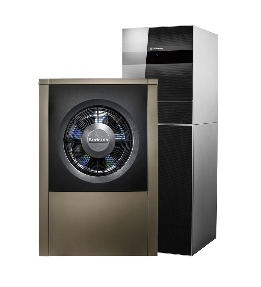 In der Variante 1 kommt eine Luft/Wasser-Wärmepumpe Logatherm WLW196i ART190 mit integriertem 190-l-Warmwasserspeicher zum Einsatz. Hier sind die Investitionskosten am geringsten.