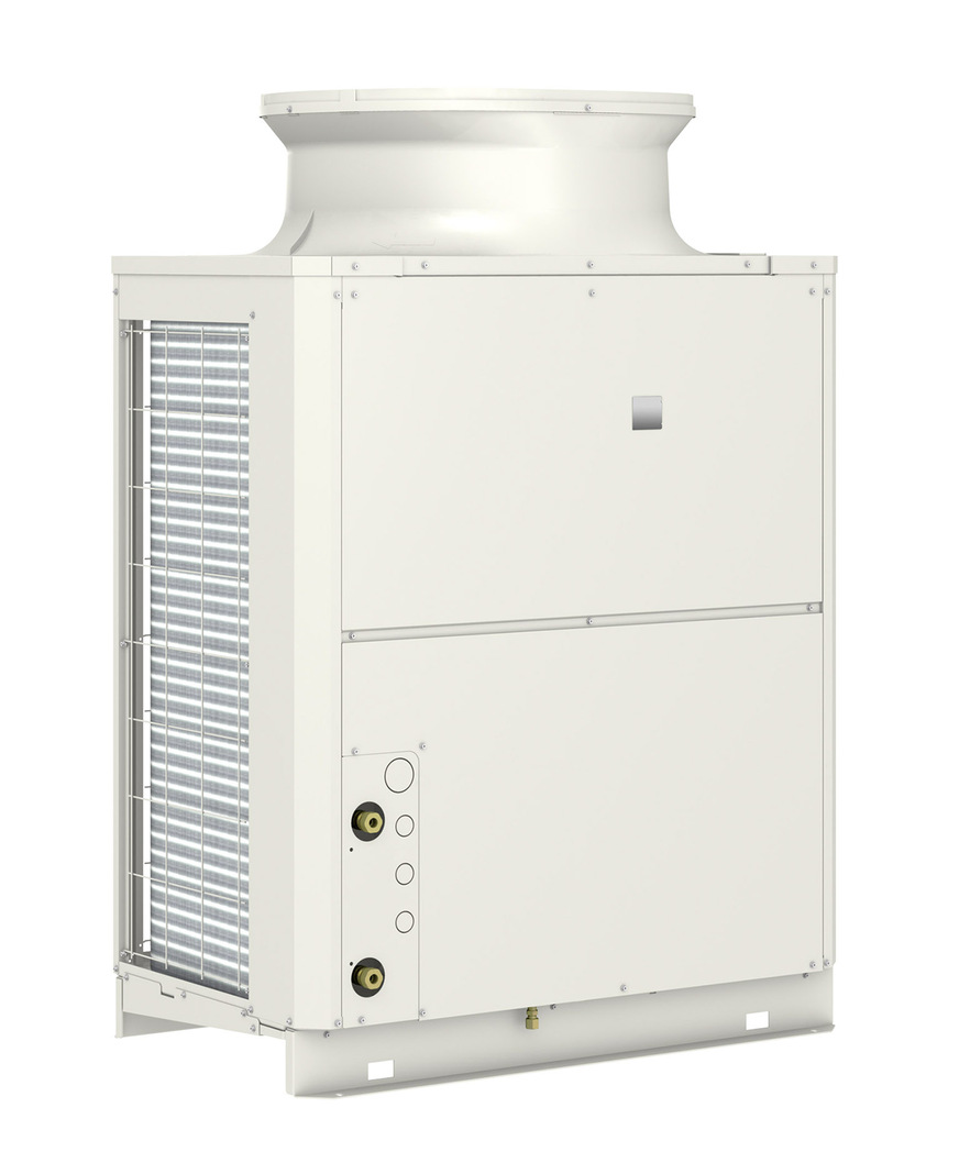 Die Trinkwasser-Wärmepumpe QAHV von Mitsubishi Electric wird mit dem natürlichen Kältemittel CO2 (R744) betrieben.