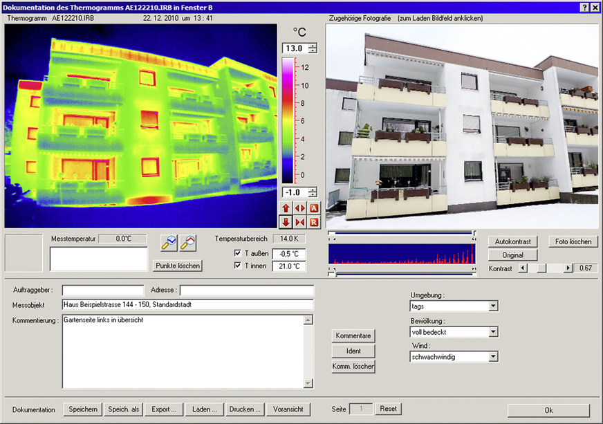 Der Umgang mit der Auswertungssoftware sowie die Analyse und Beurteilung von Wärmebildern sind wesentliche Teile von Bauthermografie-Schulungen.