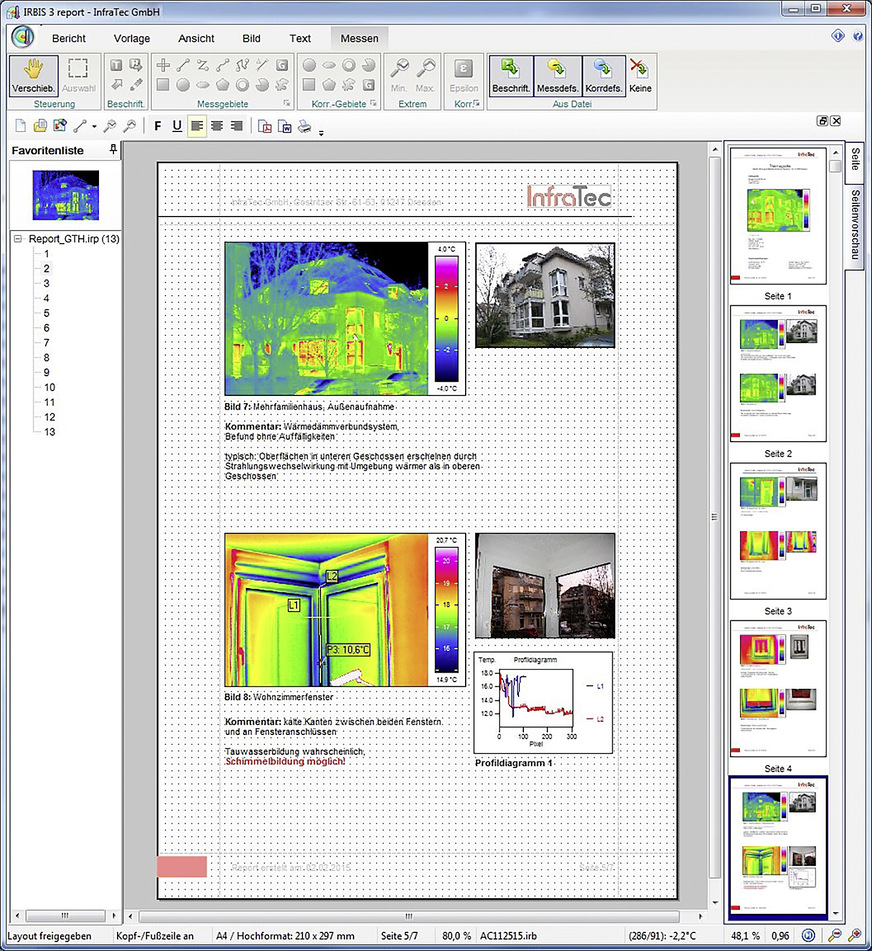 Wie man nachvollziehbare Thermografieberichte erstellt, gehört ebenfalls zu den Schulungsinhalten.