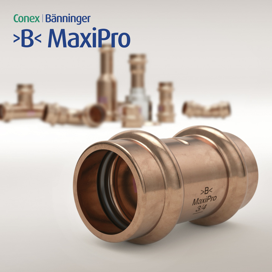 Die IBP Pressfittingserie B Maxi Pro für kältetechnische Anlagen wurde um 1&nbsp;3/8