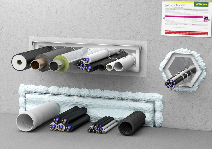 Die universell belegbaren Brandschotts „Pacifyre CB Kombiboxen“ von Walraven sind in drei verschiedenen Bauformen erhältlich und laut Anbieter vollständig b­elegbar.