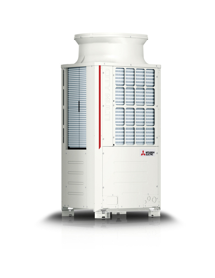 Die Außengeräte des Hybrid-VRF-Systems können wahlweise mit R410A oder mit R32 betrieben werden.