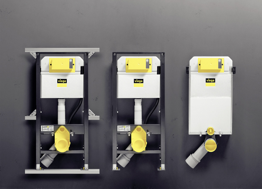 Bild 3: Vorwandsystem Viega Prevista.