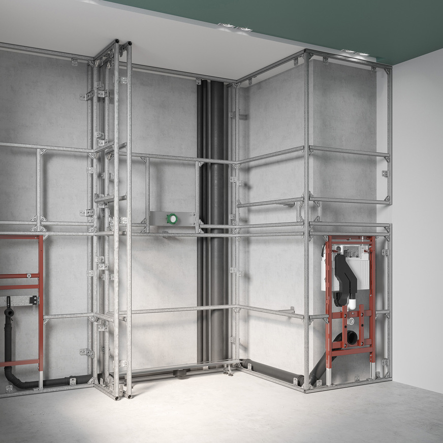 Bild 5: Vorwandsystem Teceprofil von Tece.