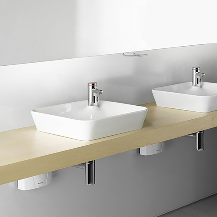 Das Set MBX Lumino von ­Clage für mehr Hygiene beim Händewaschen.