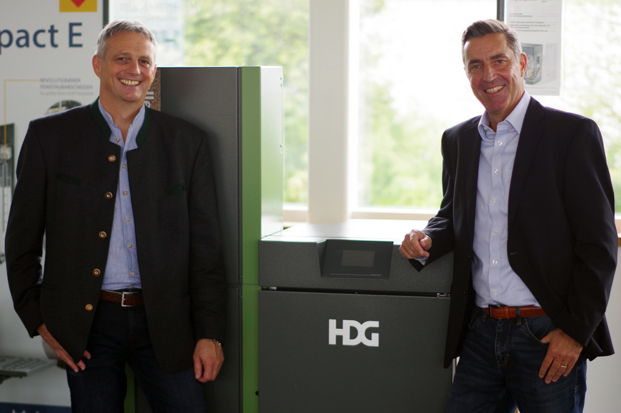 Die beiden HDG Geschäftsführer Martin Ecker (links) und Harald Benkert (rechts) blicken optimistisch ins 2. Halbjahr.