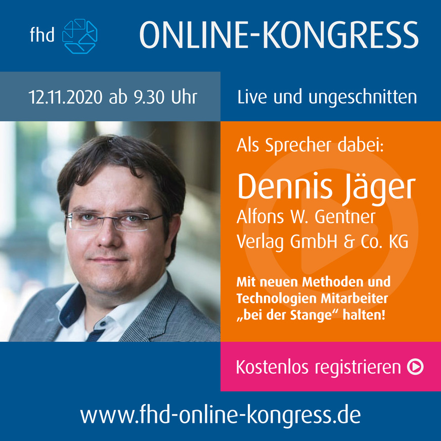 SBZ-Chefredakteur Dennis Jäger ist einer der Sprecher beim Online-Kongress am 12. November.
