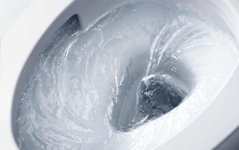 Die kraftvolle Spülung reinigt das gesamten WC Becken gründlich und verhindert so, dass sich Keime und Bakterien verbreiten.