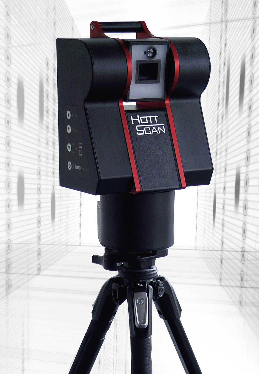 HottScan erfasst beliebige Raumgeometrien mit präzisen Lasermessungen und Fotos.
