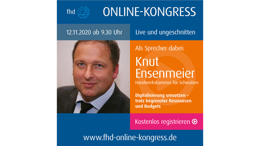 Live dabei beim fhd-Online-Kongress am 12. November 2020