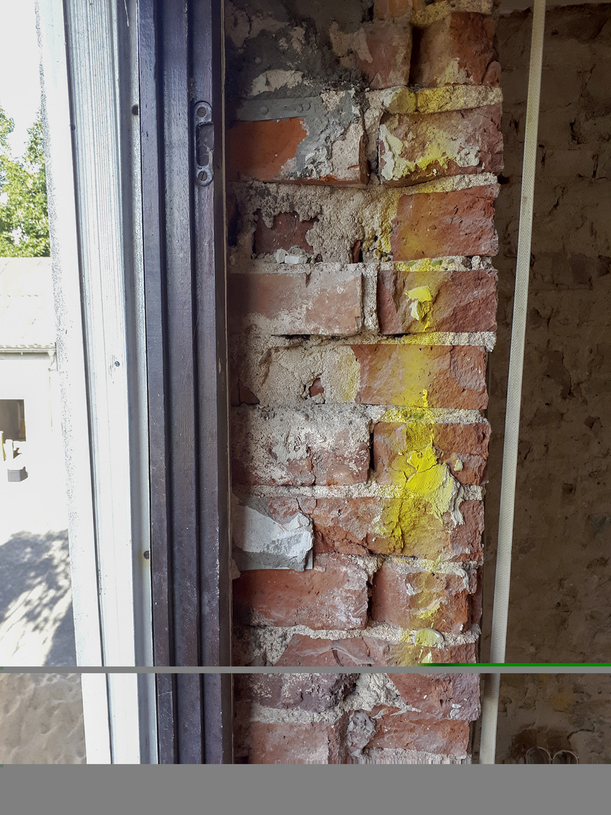 Der Schichtenaufbau einer Außenwand ist im Rahmen der Bestandsaufnahme festzustellen und zu dokumentieren.