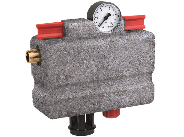 Die Nachfüllkombination NK300S hilft beim sicheren Be- und Nachfüllen beispielsweise von geschlossenen Heizungsanlagen. Gemäß DIN EN 1717 kann sie ständig mit der Trinkwasserleitung verbunden werden und vereint einen Systemtrenner vom Typ BA, einen Druckminderer und zwei Absperrkugelhähne in einem Gerät.