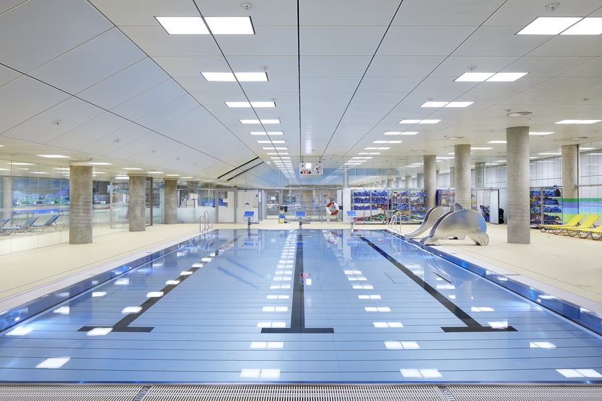 Neben den Anpassungen bei Brandschutz, Heizung-Lüftung-Sanitär und Elektro wurde auch die Hubbodentechnik in den Becken ausgetauscht und mit einer neuen Badewassertechnik versorgt.