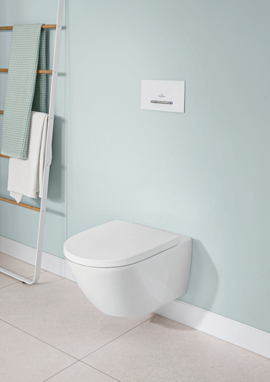 Mit der neuen WC-Spültechnologie TwistFlush sorgt Villeroy & Boch für einen deutlich geringeren Wasserverbrauch.