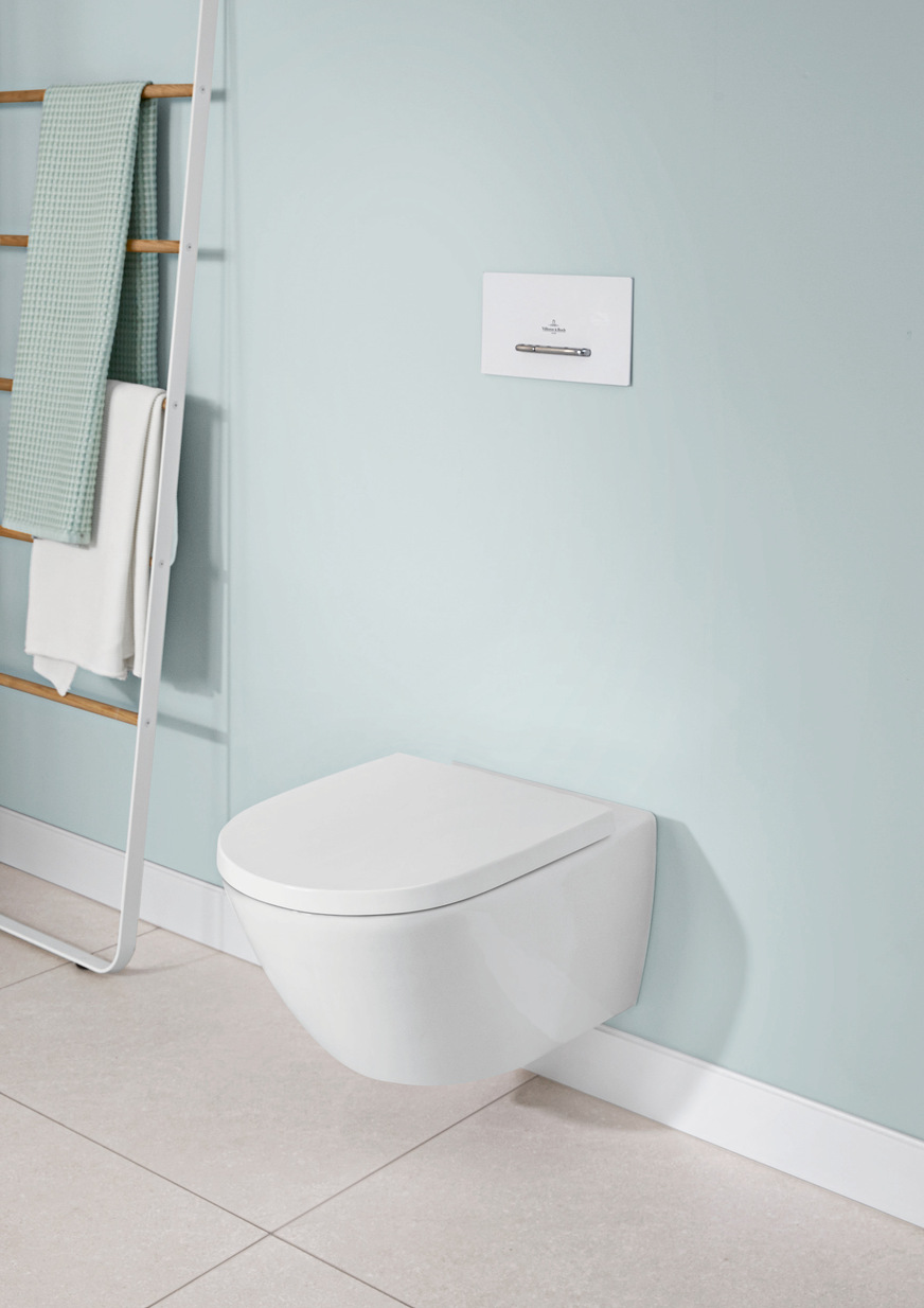 Mit der neuen WC-Spültechnologie TwistFlush sorgt Villeroy & Boch für einen deutlich geringeren Wasserverbrauch.