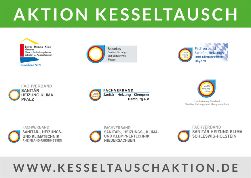 Neun SHK-Verbände veranstalten 2021 die simple Gas-Brennwert-Tauschaktion. Ist Ihr Bundesland mit dabei?