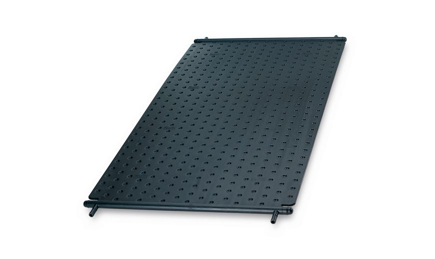 Der Schwimmbadabsorber HelioPool eignet sich zum direkten Durchfluss von Schwimmbadwasser.