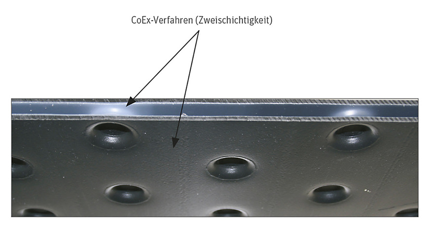 Die Herstellung des Schwimmbadabsorbers im CoEx-Verfahren sorgt laut Anbietetr für hohe Stabilität, Sicherheit, Witterungsbeständigkeit und dauerhafte UV-Resistenz. Innen entsteht eine glatte und geschlossenzellige Innenwand, die eine gute Wasserqualität im Pool gewährleistet.