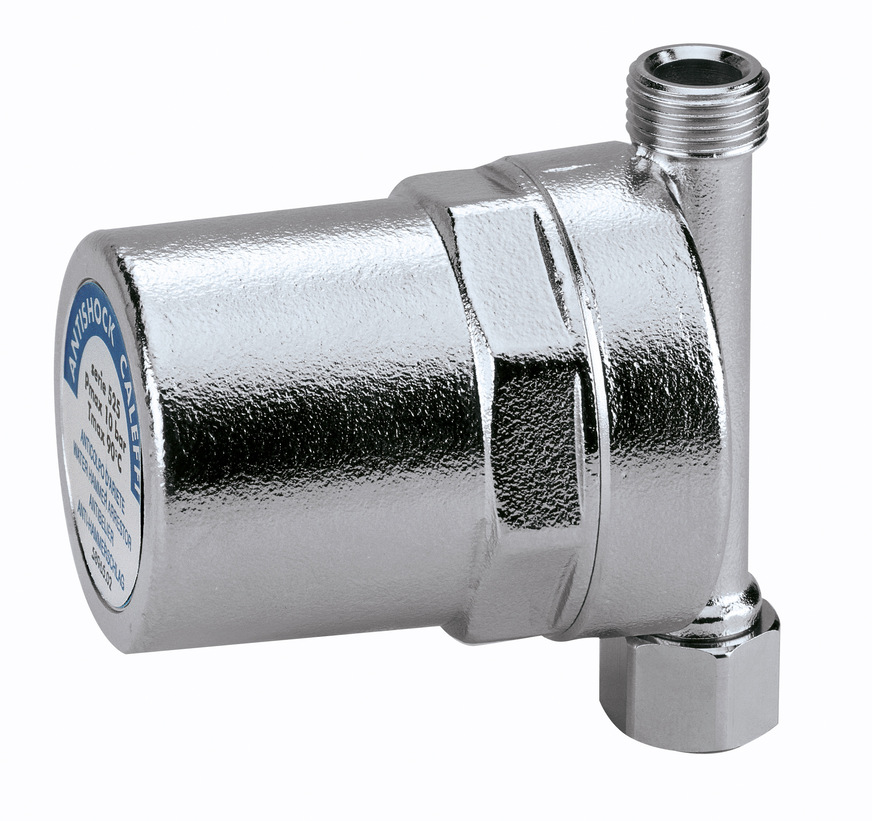 Kleine Problemlöser für Trinkwasseranlagen: Die Wasserschlagdämpfer der Serie 525 von Caleffi.