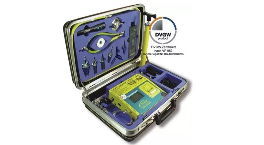 Geräte zur Ermittlung von Leckmengen sollten geprüft sein und das DVGW-Zertifizierungszeichen tragen. 