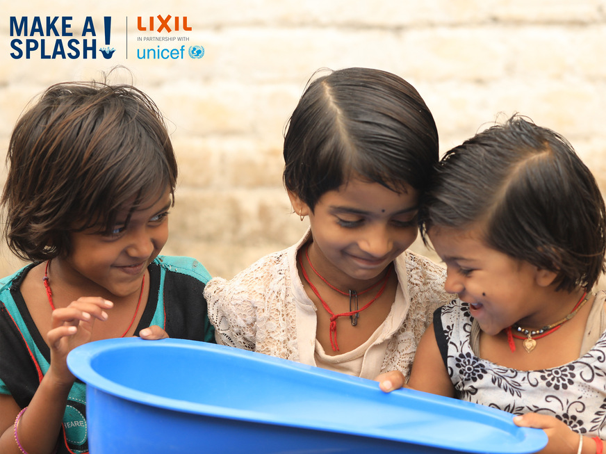 Im Jahr 2018 haben Unicef und Lixil eine ehrgeizige neue Partnerschaft mit dem Namen „Make A Splash!“ ins Leben gerufen, um die Sanitär- und Hygienekrise zu bekämpfen. 
