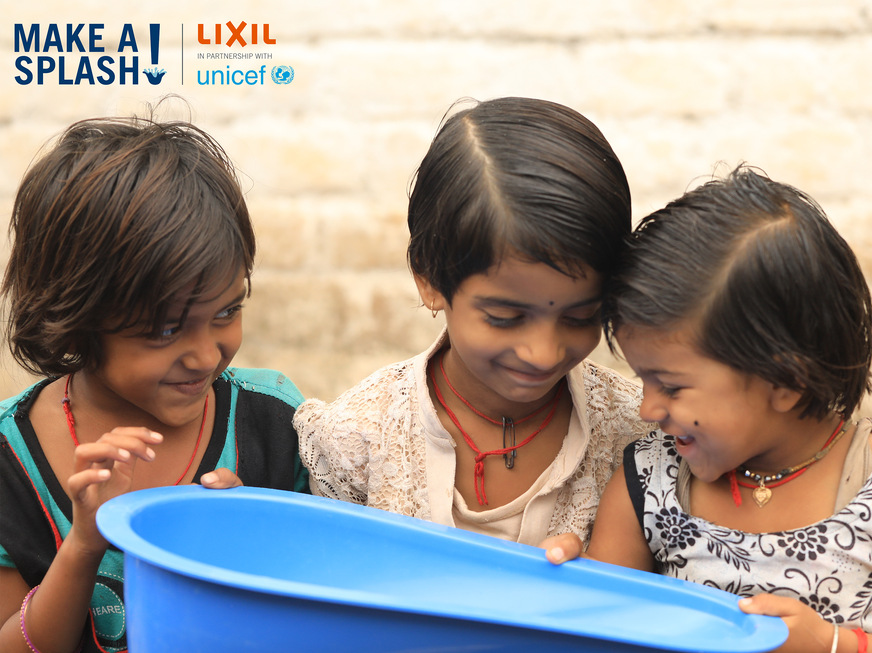 Im Jahr 2018 haben Unicef und Lixil eine ehrgeizige neue Partnerschaft mit dem Namen „Make A Splash!“ ins Leben gerufen, um die Sanitär- und Hygienekrise zu bekämpfen.