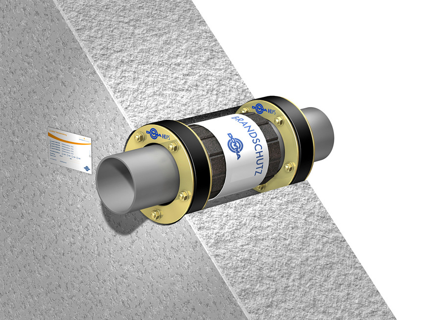 Kombinationsprodukte bestehen aus zwei Dichtungseinsätzen, die beiderseits der Wand den Abschluss gegen Wasser und Gas sicherstellen.