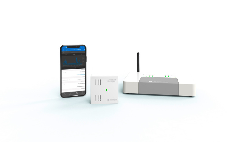 Die Funkvariante CO2-Sensor F kann auch in das Smarthome-System von Afriso eingebunden werden. Damit lassen sich die gemessenen Werte als Auslöser für weitere Aktionen nutzen. Dazu gehören auch Push-Mitteilungen aufs Smartphone oder die Benachrichtigung per E-Mail. 