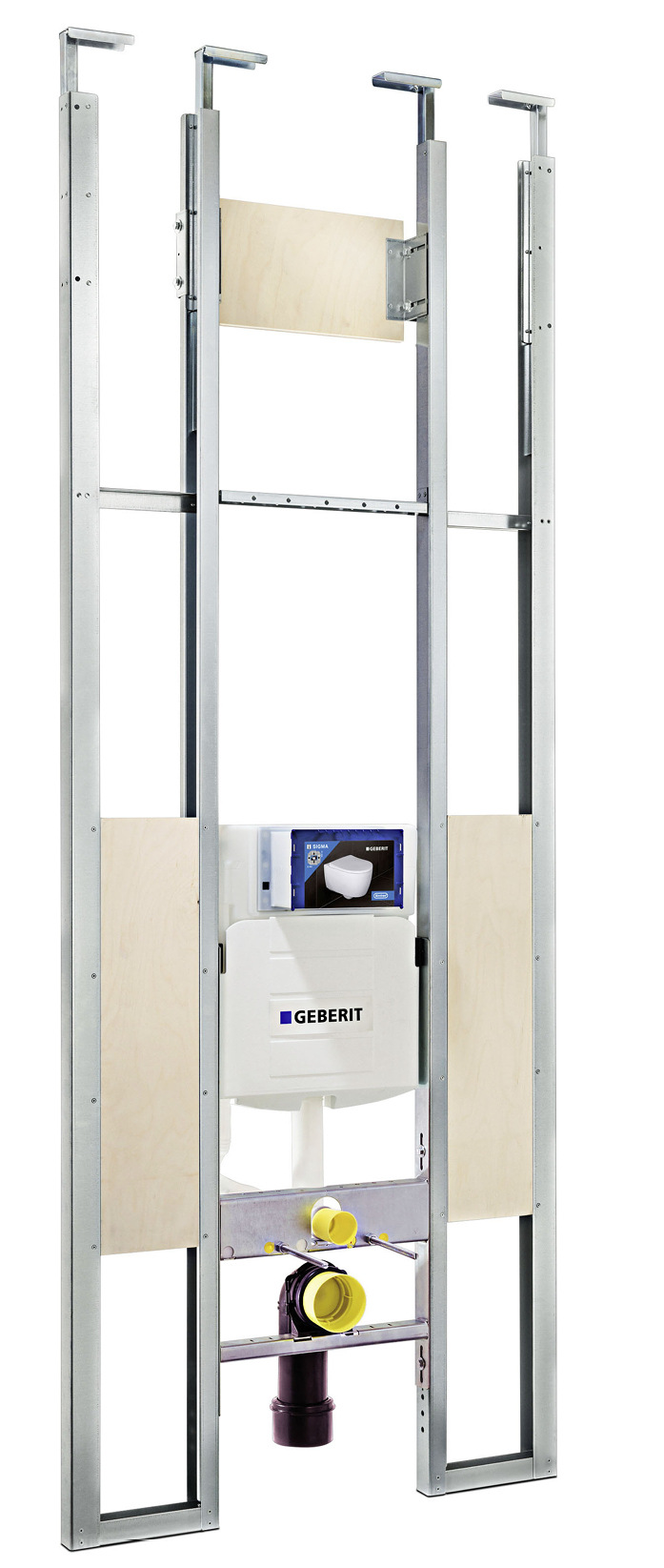 Die in zwei Bauhöhen erhältlichen Ausschubmodule sind prädestiniert für die schnelle und unkomplizierte Erstellung von raumhohen Installationsvorwänden und -trennwänden im Objektgeschäft.