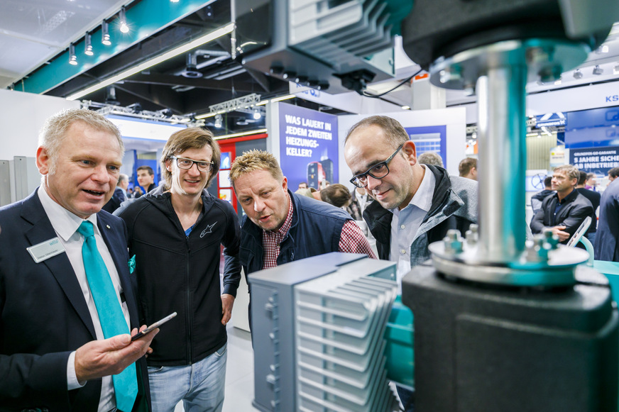 IFH/Intherm 2018; Halle 5 am Stand von Wilo.