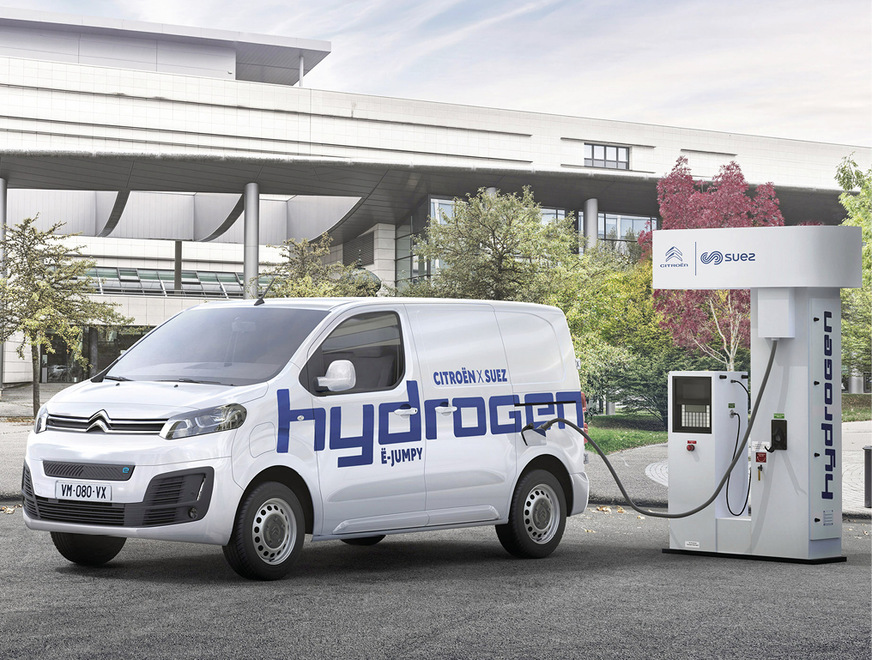 Mit dem ë-Jumpy Hydrogen in die Zukunft: Der Citroën-Transporter mit Wasserstoff-Brennstoffzellenantrieb samt Plug-in-Akku sammelt derzeit Alltagserfahrungen im Feldversuch.
