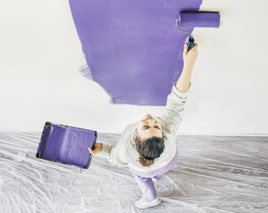 8 Zu kurzlebig für Sanitärkeramik, aber schick als Denkanstoß auf einer Wand oder als Detail im Badezimmer-Showroom. Die etwas polarisierende Pantone-Farbe des Jahres 2022 kann im Zweifel nächstes Jahr schnell überstrichen werden.