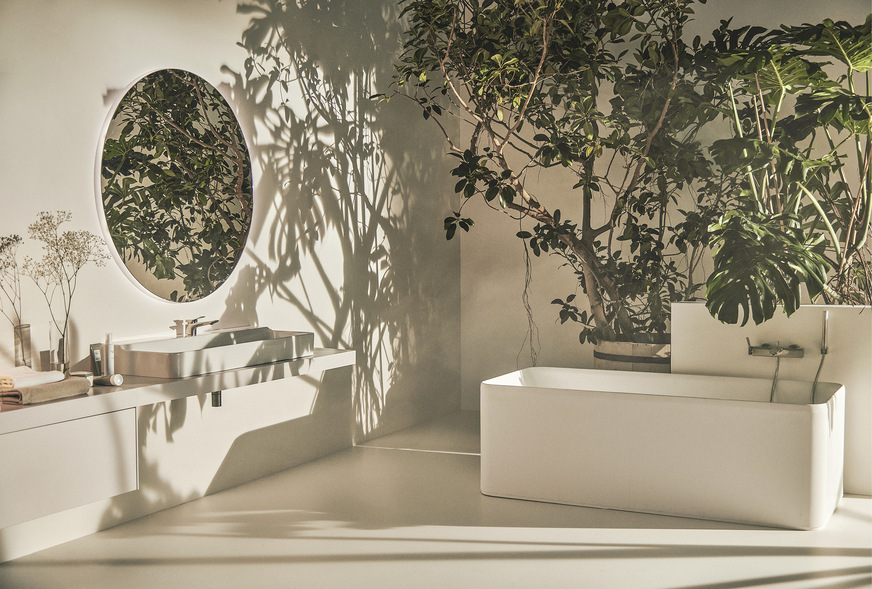 Die Idee hinter dem Konzept Singular: Der Prozess des Badezimmerdesigns läuft dabei über einen einzigen Kontaktpunkt und Zulieferer und wird somit stark vereinfacht.