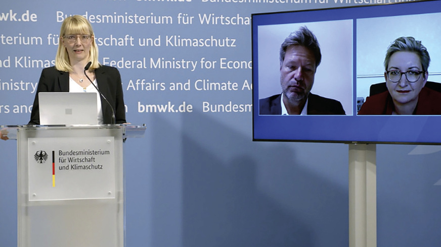 Chef(innen)sache „Wärmewende“: Am 29. Juni 2022 luden Bundeswirtschaftsminister Robert Habeck und Bundesbauministerin Klara Geywitz die Branche zum virtuellen „Wärmepumpengipfel“ ein.