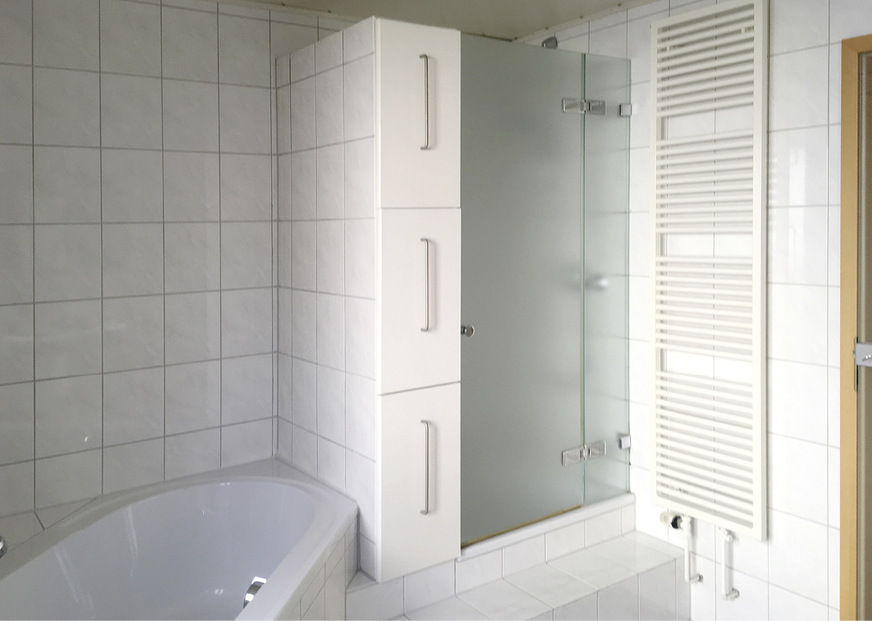 Vorher: Das Bad war in Ordnung, aber es fehlten Esprit und Atmosphäre.