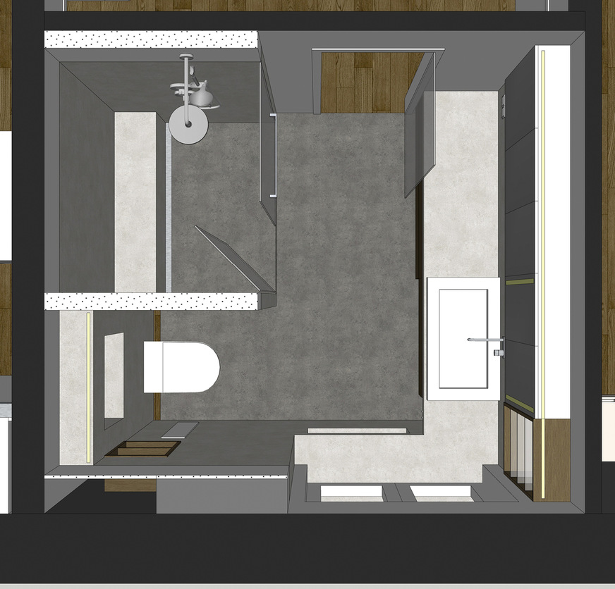 Im Zuge der Modernisierung des ganzen Hauses wurde das Bad komplett neu gestaltet.