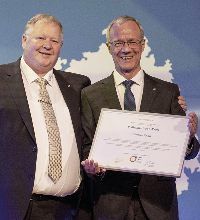 Ein Highlight war die Wilhelm-Braun-Preis-Verleihung an Dietmar Zahn.