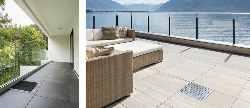 Die Notentwässerungseinrichtungen können je nach Anforderung und baulicher Gegebenheit an unterschiedlichen Stellen platziert werden.