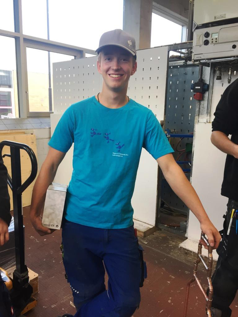 Sächsischer SHK Meister wurde Jonas Bernhardt, Ausbildungsbetrieb Haustechnik Tobias Franke, Hartmannsdorf-Reichenau.