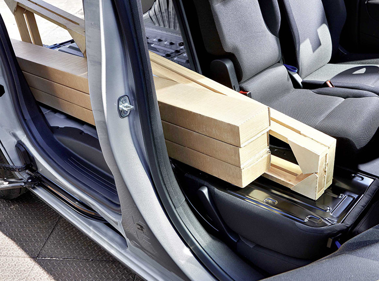 Langgut: Bei geschlossenen Hecktüren&nbsp;ist Fracht bis zu 3 m verstaubar.