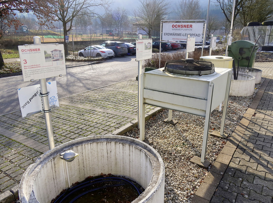 Pionierarbeit: Gemeinsam mit seinem Lieferanten Ochsner wurde am Firmensitz in Sulzbach an der Murr ein Erdwärme-Lehrpfad für Kunden errichtet.