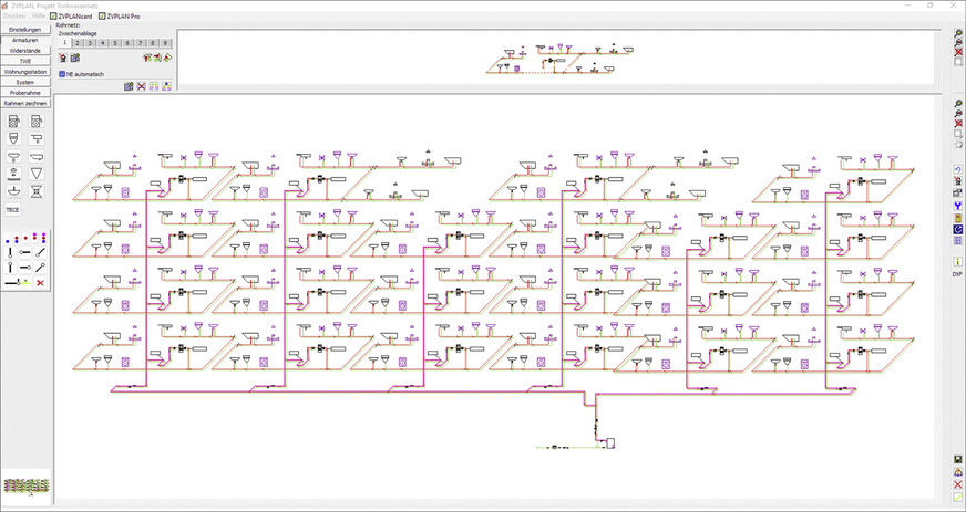 Gegenüber der manuellen Berechnung ist die softwaregestützte Planung wirtschaftlicher, rationeller und sicherer – insbesondere bei großen und weit verzweigten Anlagen.