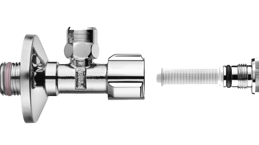 Eckventil mit Regulierfunktion und Filter