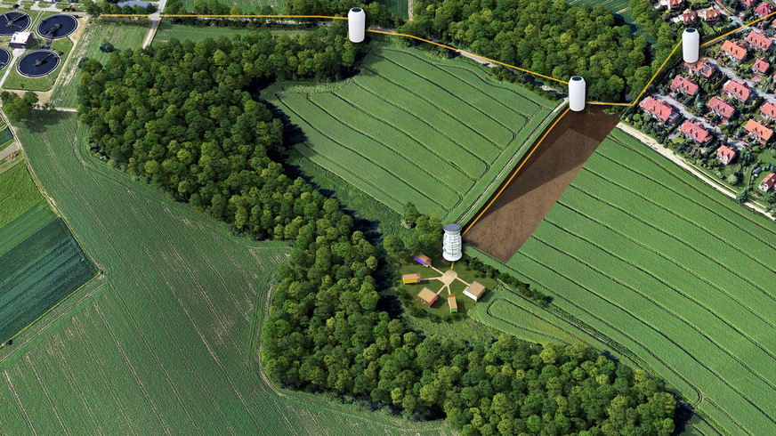 Druckentwässerung&nbsp;ist besonders vorteilhaft in Gebieten mit ungünstiger Topographie.